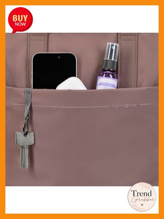 Convertible Backpack Tote with Doctor-Bag Opening, Padded Straps, Trolley main image 4